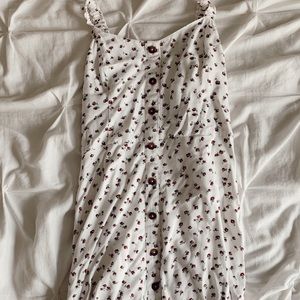 Hollister red flower dress